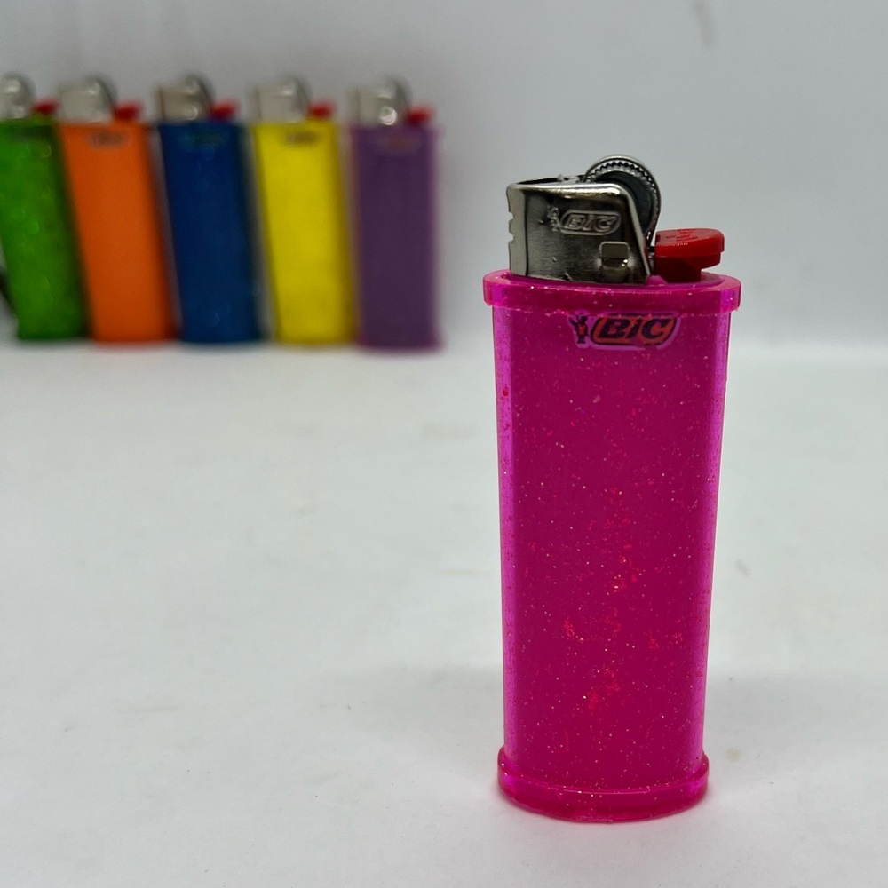 Pink Glitter Case fits standard size Bic J6